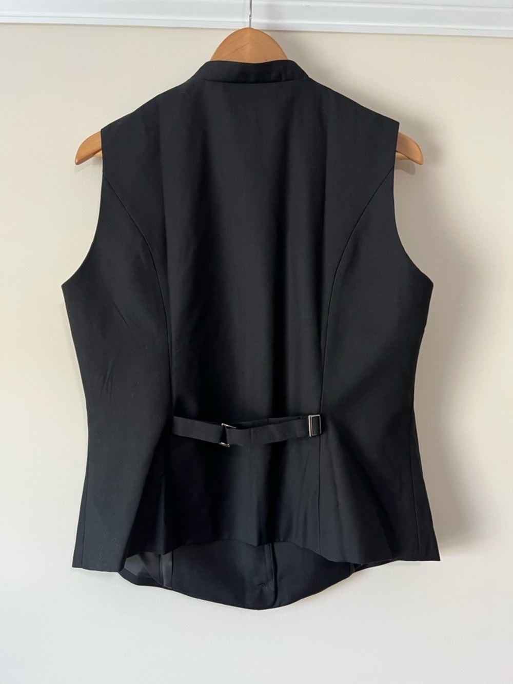 Kancy Kole Black Sleeveless Button Vest with Adjustable Fit Waist - Picture 4 of 8